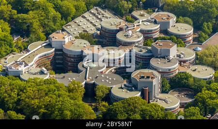 université Duisburg-Essen à Duisburg Neudorf-Nord, 30.04.2019, vue aérienne, Allemagne, Rhénanie-du-Nord-Westphalie, région de la Ruhr, Duisburg Banque D'Images