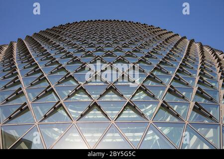 Adélaïde Australie méridionale 18 novembre 2019 : en regardant les détails architecturaux du bâtiment SAHMRI, un centre de recherche médicale à Adélaïde, Banque D'Images