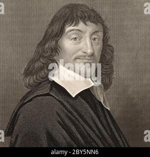 RENÉ DESCARTES (1596-1650) philosophe, mathématicien et scientifique français Banque D'Images