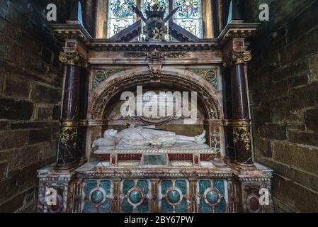 Archibald Campbell effigie à la cathédrale St Giles également appelé le Haut Kirk d'Édimbourg, la capitale de l'Écosse, une partie du Royaume-Uni Banque D'Images