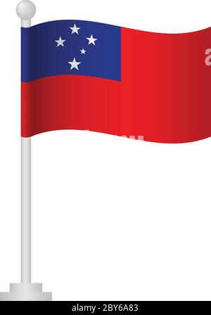 Drapeau de la République tchèque. Drapeau national de la République tchèque sur le vecteur polaire Illustration de Vecteur