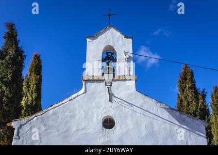 Ermita de San Roque - petite chapelle de Penalba de San Esteban commune de San Esteban de Gormaz, province de Soria en Espagne Banque D'Images