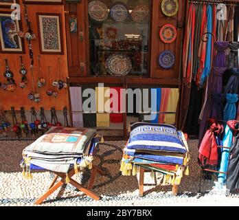 Marchandise Lindos Rhodes Grèce Banque D'Images
