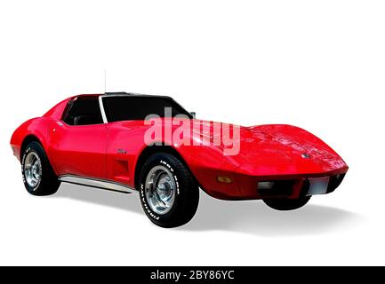Corvette Stingray 1976 Banque D'Images