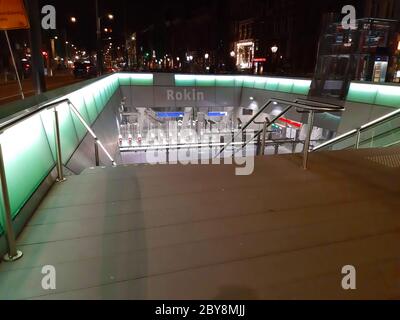 station de métro rokin à amsterdam, pays-bas Banque D'Images