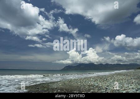 plage en pierre bleue Banque D'Images