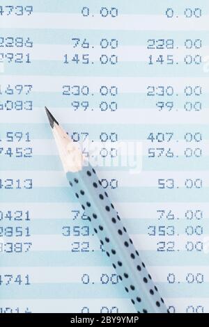 Rapport financier Banque D'Images