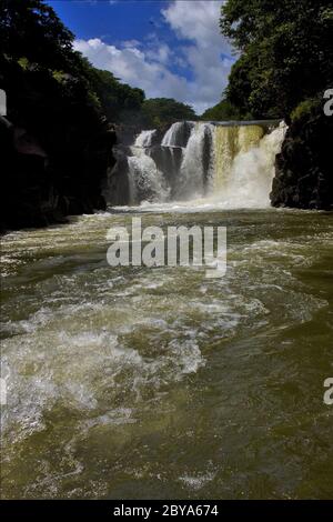 chute d'eau gran riviere à maurice Banque D'Images