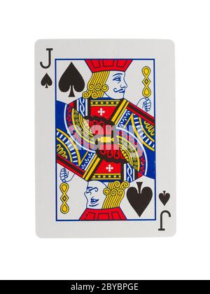 Ancienne carte à jouer (jack) Banque D'Images