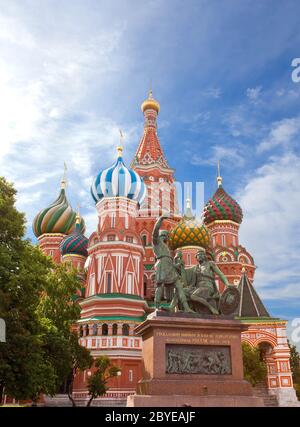 Cathédrale Saint-Basile . Moscou.Russie Banque D'Images