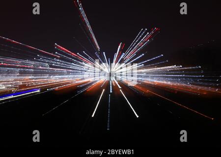 abstrait conceptuel de trou noir avec lumière dans la galaxie Banque D'Images