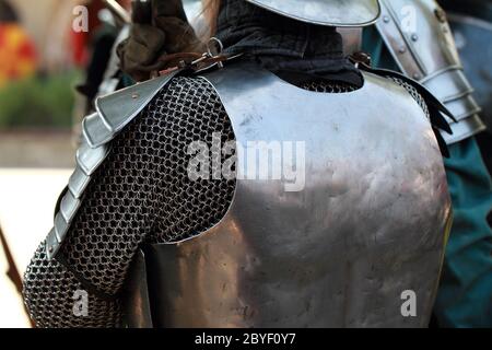 L'armure de chevalier médiéval Banque D'Images