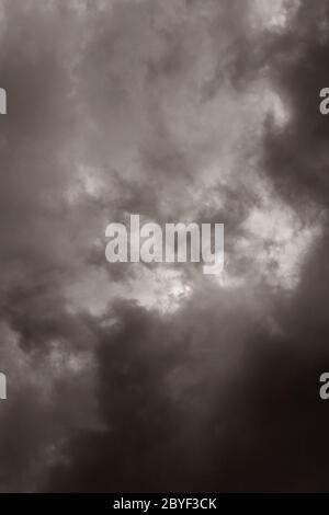 Close up de nuages de pluie pour le fond Banque D'Images
