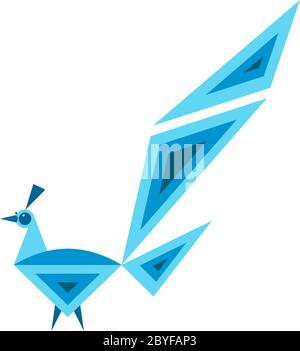 Peacock dessinés à la main, Art vecteur artistique Illustration de Vecteur