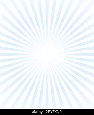 Arrière-plan de la bannière Sunburst. Faisceau de rayons du soleil vectoriels bleus. Illustration en étoile. Lumière du soleil. Arrière-plan rayé. Illustration de Vecteur