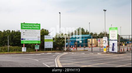 Installation de recyclage des déchets ménagers, Billingham, Stockton on Tees, Angleterre, Royaume-Uni Banque D'Images