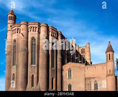 Albi, cathédrale Sainte-Cécile. Ville d'Albi classée au patrimoine mondial de l'UNESCO, département du Tarn, Occitanie, France Banque D'Images