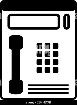 Illustration du scénario de l'icône du téléphone payant Illustration de Vecteur