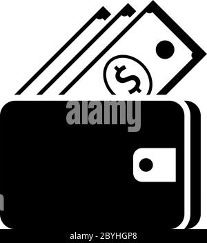 Illustration du vecteur de l'icône du portefeuille Illustration de Vecteur