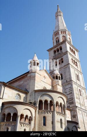 Italie /Modène – 23 juin 2019 : la cathédrale de Modène est un chef-d'œuvre du style roman. Il a été construit en 1099 par l'architecte Lanfranco Banque D'Images