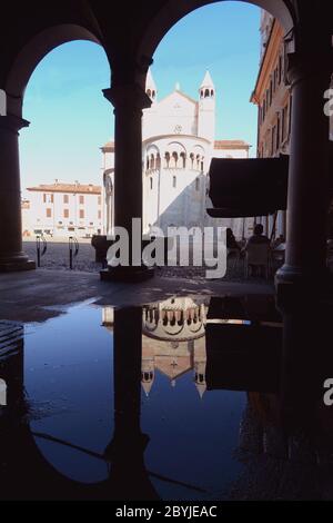 Italie /Modène – 23 juin 2019 : la cathédrale de Modène est un chef-d'œuvre du style roman. Il a été construit en 1099 par l'architecte Lanfranco Banque D'Images