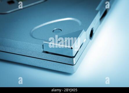 Collection électronique - bouton d'éjection bleu Banque D'Images