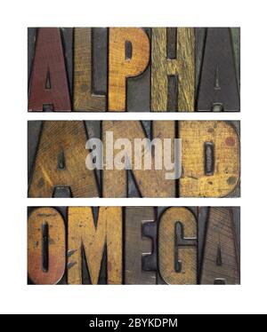 Alpha et Omega Banque D'Images