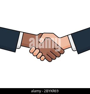 Non au concept de racisme Illustration de Vecteur