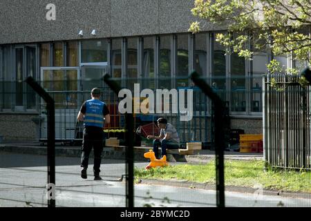 04.05.2020, Brême, Brême, Allemagne - Centre central d'accueil des demandeurs d'asile et des réfugiés dans l'État de Brême (ZASt). Il est situé à Bremen- Banque D'Images