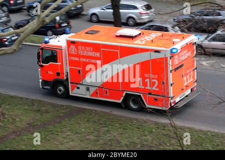 19.03.2019, Berlin, , Allemagne - mobile Stroke du service des incendies de Berlin. 00S190319D122CAROEX.JPG [AUTORISATION DU MODÈLE : NON, AUTORISATION DU PROPRIÉTAIRE : NON (C) CARO Banque D'Images