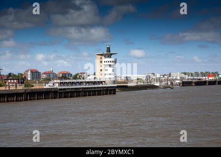 Tour radar dans l'estuaire de l'Elbe, Cuxhaven, Basse-Saxe, Allemagne, Europe Banque D'Images