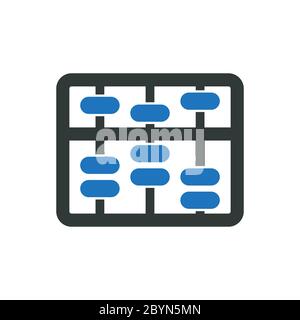 Icône de l’abaque Banque D'Images