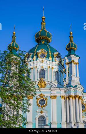 Eglise de Saint-André à Kiev, Ukraine Banque D'Images