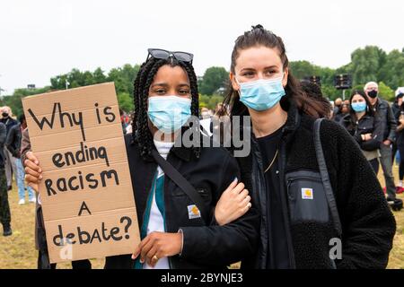 Amsterdam, pays-Bas. 10 juin 2020. AMSTERDAM, 10-06-2020, Amsterdam, Black Lives Matter Credit: Pro Shots/Alay Live News Banque D'Images