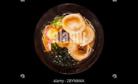 gros plan cuisine japonaise traditionnelle ramen porc chashu Banque D'Images