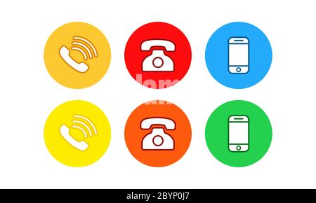 Téléphone, icône Smartphone, plat sur fond blanc isolé. Vecteur EPS 10 Illustration de Vecteur
