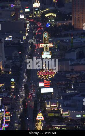 Vue aérienne de Las Vegas - de l'hôtel Stratophere 009 et les plus importants endroits de Las Vegas le plus beau lieu de Las Vegas Banque D'Images