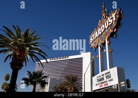 Stardust Hotel Las Vegas Last Memory 2006 484 Hôtel et les plus importants endroits de Las Vegas le plus beau lieu de Las Vegas Banque D'Images