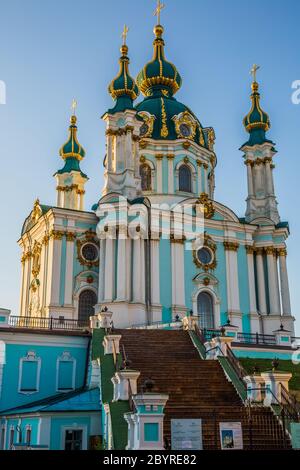 Eglise de Saint-André à Kiev, Ukraine Banque D'Images