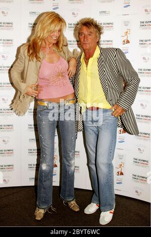 Concert de la flamme olympique au Pall Mall de Londres : Rod Stewart et Ronnie Wood Banque D'Images