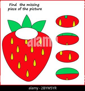 feuille de travail pour enfants. jeu de puzzle éducatif. activité pour enfants Illustration de Vecteur