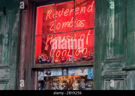 Reverend Zombies House of Voodoo, French Quarter, la Nouvelle-Orléans, Louisiane, États-Unis Banque D'Images