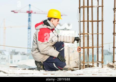Surveyor au travail Banque D'Images