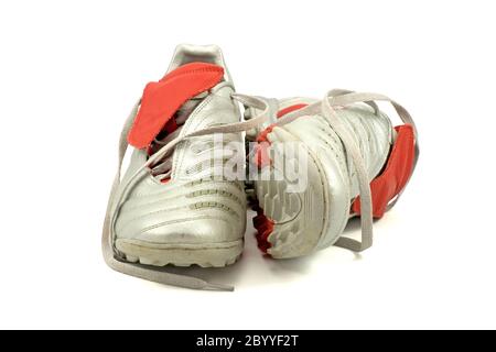 paire de chaussures de football Banque D'Images