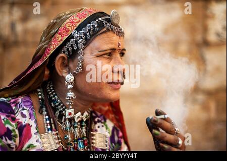 Jaisalmer, Rajasthan. 10 décembre 2016. Banque D'Images