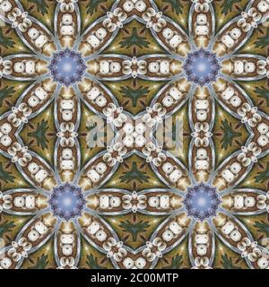Motif floral transparente, peinture à l'huile Banque D'Images