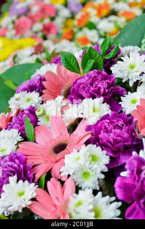 Bouquet de fleurs colorées Banque D'Images