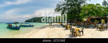Îles de Redang, Malaisie; mai-2019; plage de sable blanc, île de Redang, Malaisie Banque D'Images