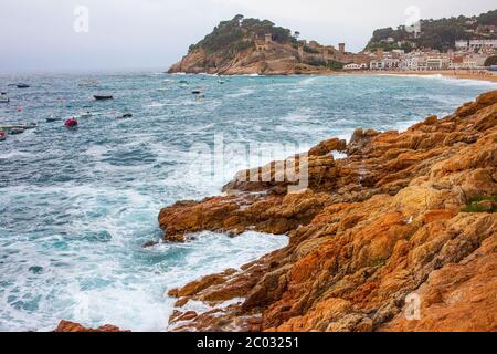 Tossa de Mar, Espagne, Baie de Badia de Tossa, 18-06-201 Banque D'Images