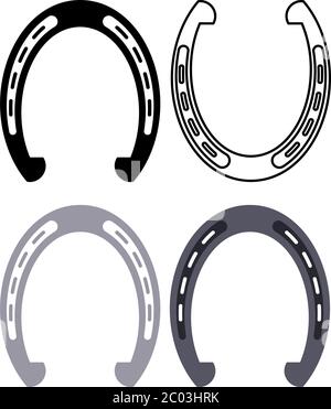 Bonne chance Horseshoe Vector Illustration Illustration de Vecteur